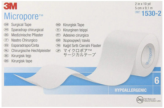 6-Pack  1530-2  Paper Medical Tape 2 In. (Box of 6)