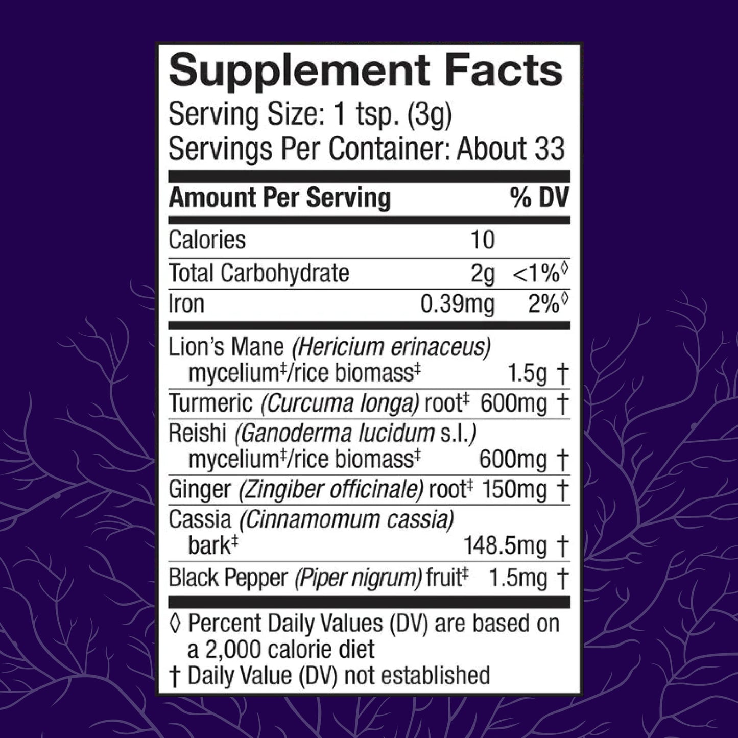 Mycobotanicals Brain & Body* Powder - 3.5 Oz (33 Servings)