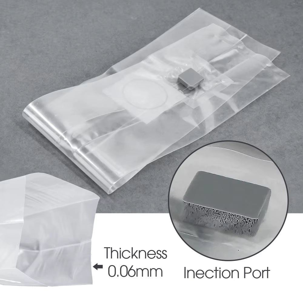 PP 6 Mil Sterilized Hydrated Grain Bag W/Self-Healing Injection Port 0.2Μm Filter Patch Autoclaving Substrate Mushroom Spawn Bag