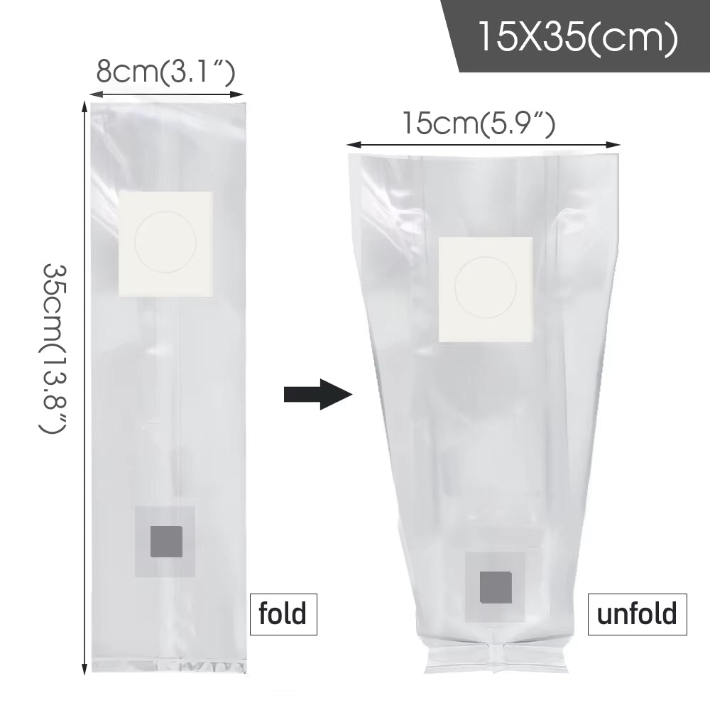 PP 6 Mil Sterilized Hydrated Grain Bag W/Self-Healing Injection Port 0.2Μm Filter Patch Autoclaving Substrate Mushroom Spawn Bag