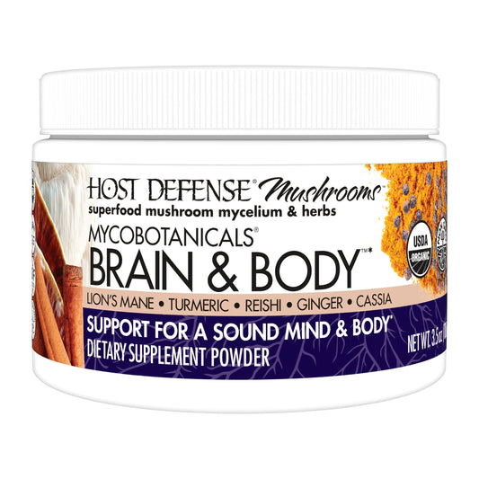 Mycobotanicals Brain & Body* Powder - 3.5 Oz (33 Servings)