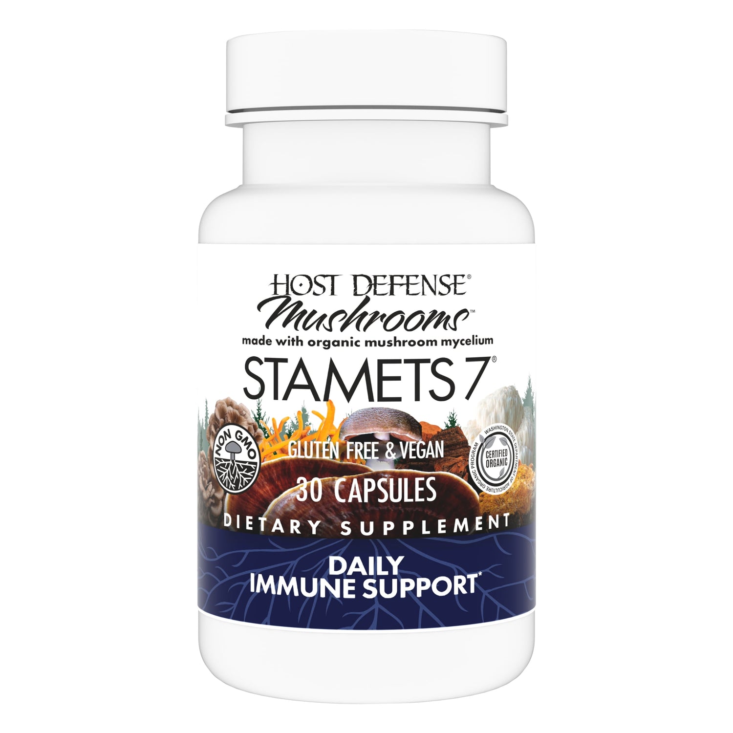 Stamets 7 - 30 Capsules (15 Servings)