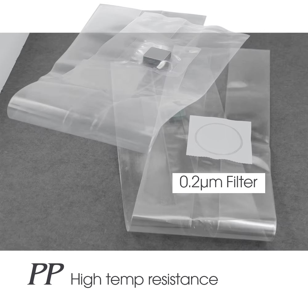 PP 6 Mil Sterilized Hydrated Grain Bag W/Self-Healing Injection Port 0.2Μm Filter Patch Autoclaving Substrate Mushroom Spawn Bag
