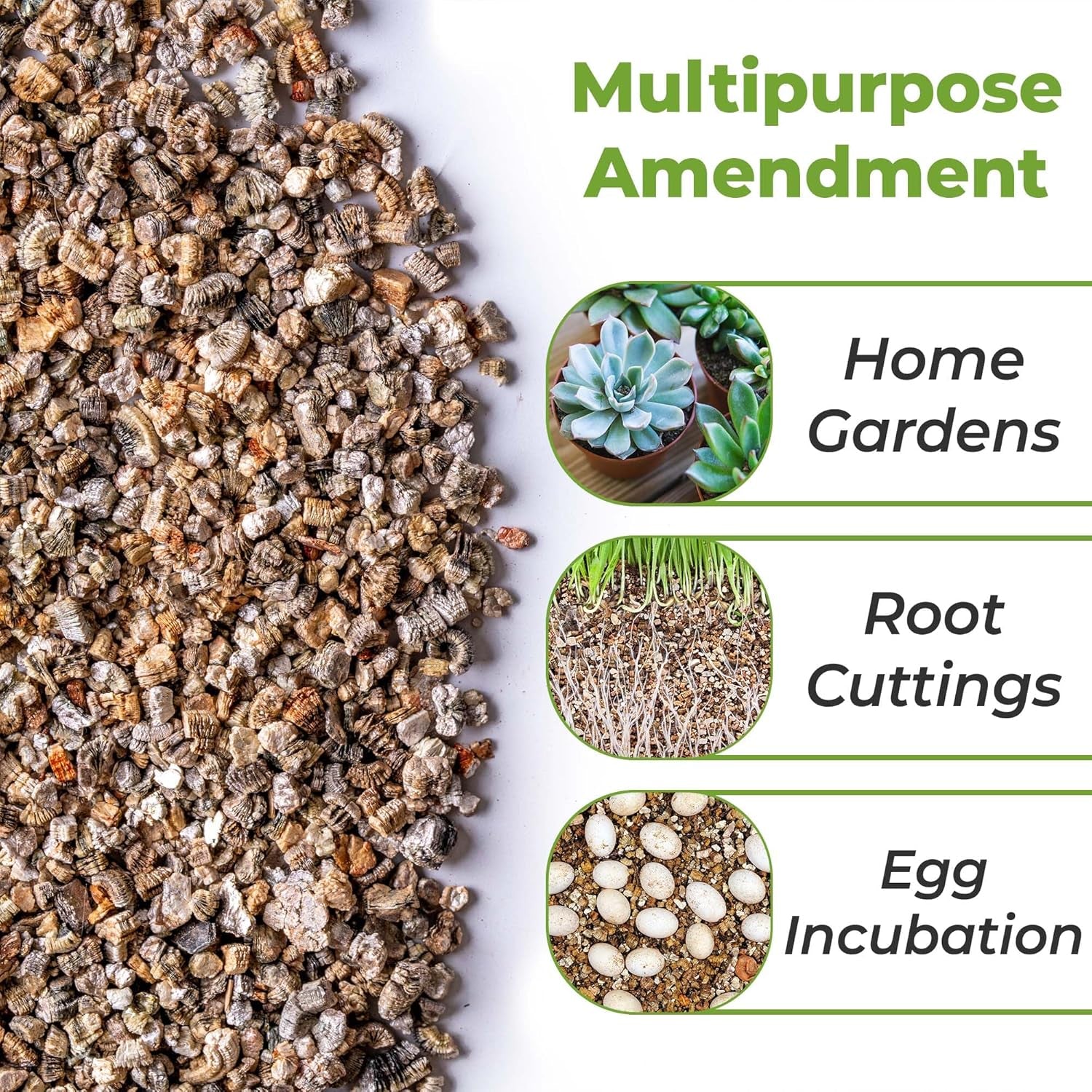 Organic Vermiculite by  - 8 Dry Quarts Natural Medium Grade Soil Additive for Potted Plants